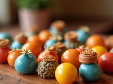 Cocktail littéraire au Musée Delacroix, mignardises aux couleurs des pigments du peintre.