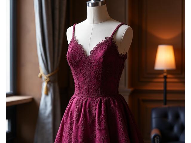 Robe de soirée sur-mesure brodée à la main