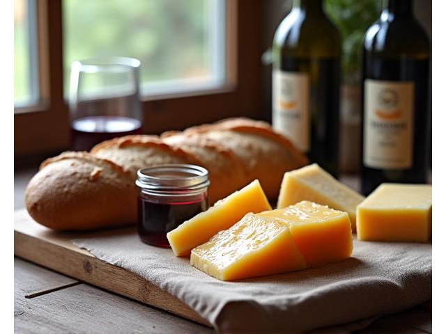 Produits traditionnels français, comme du foie gras et des confitures artisanales